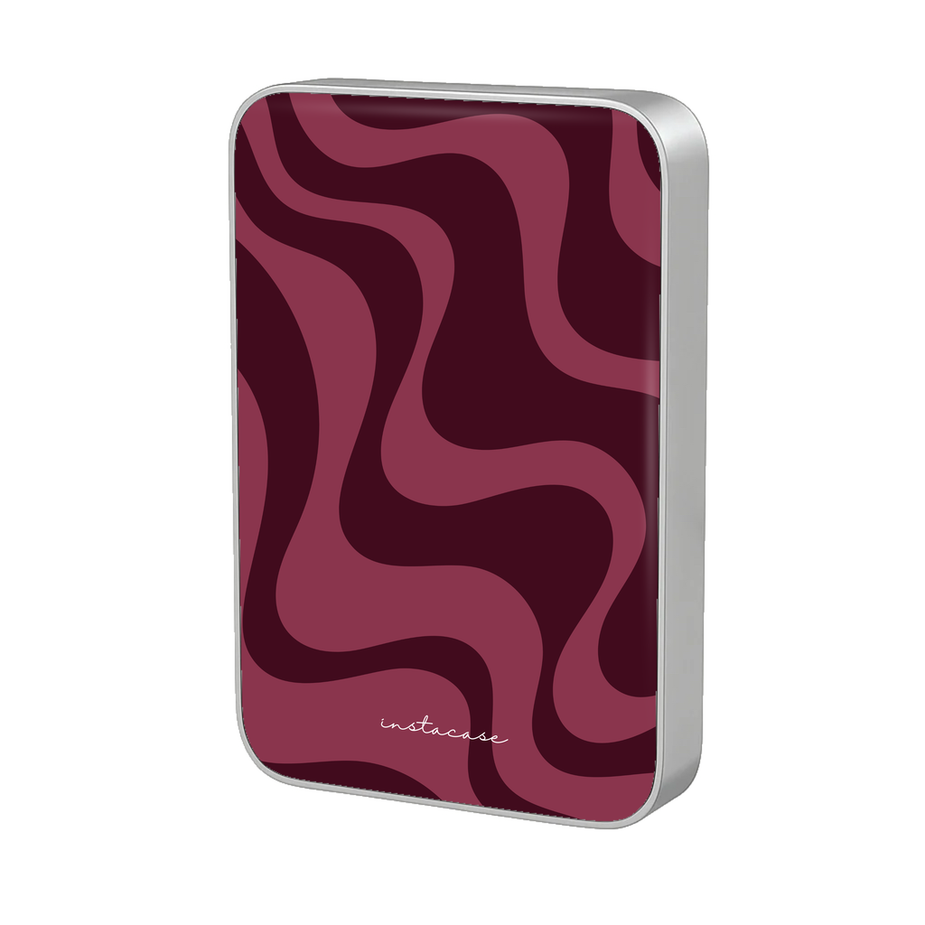 Burgundy Flow - Power Bank Magnética