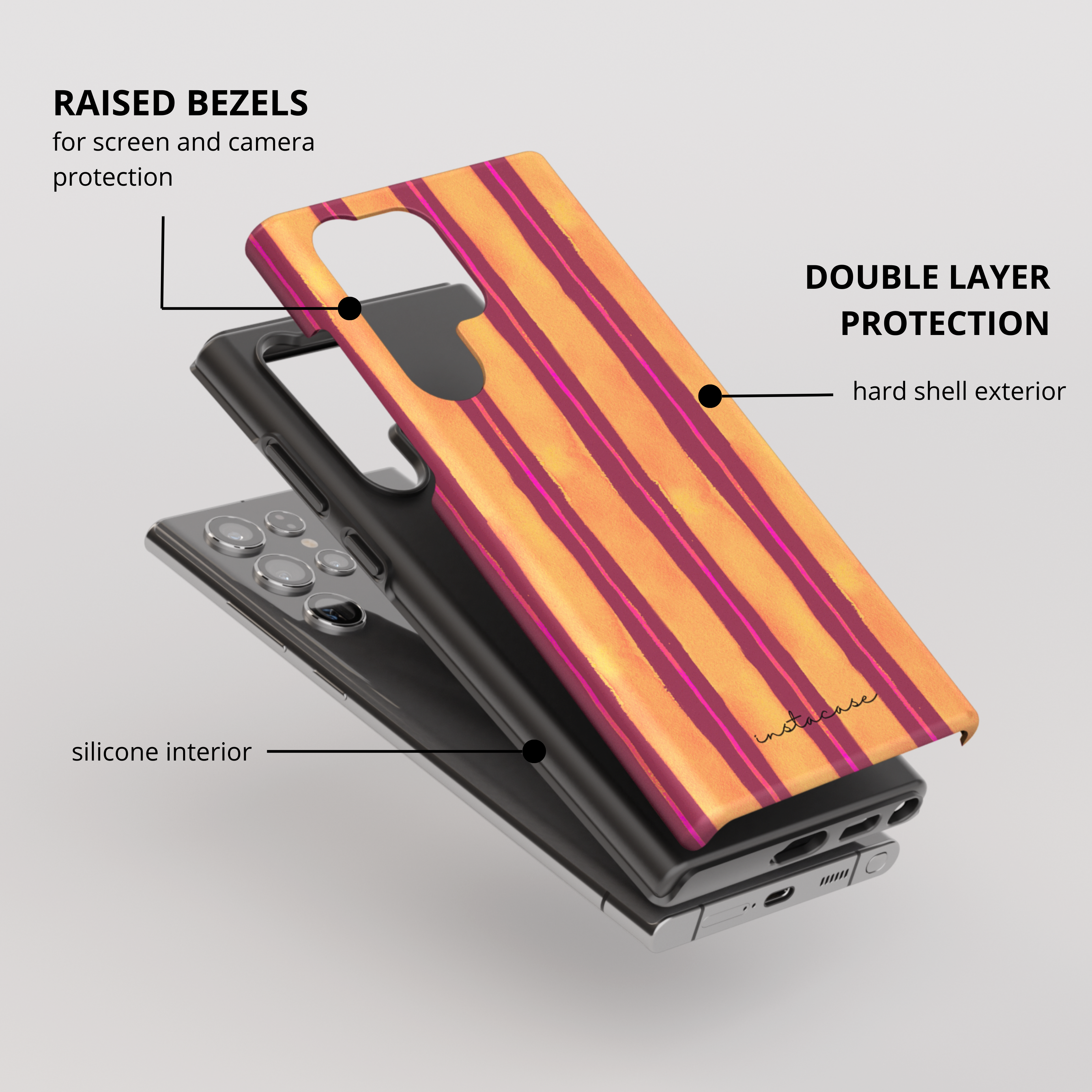 Sunset Flame - Capa Samsung Premium Glossy