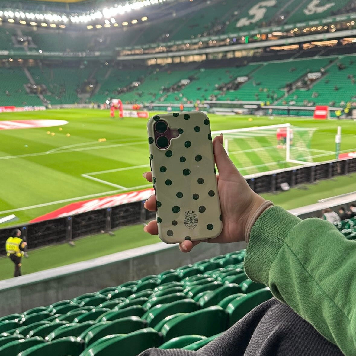 Capa Samsung Sporting - Bolinhas Verdes