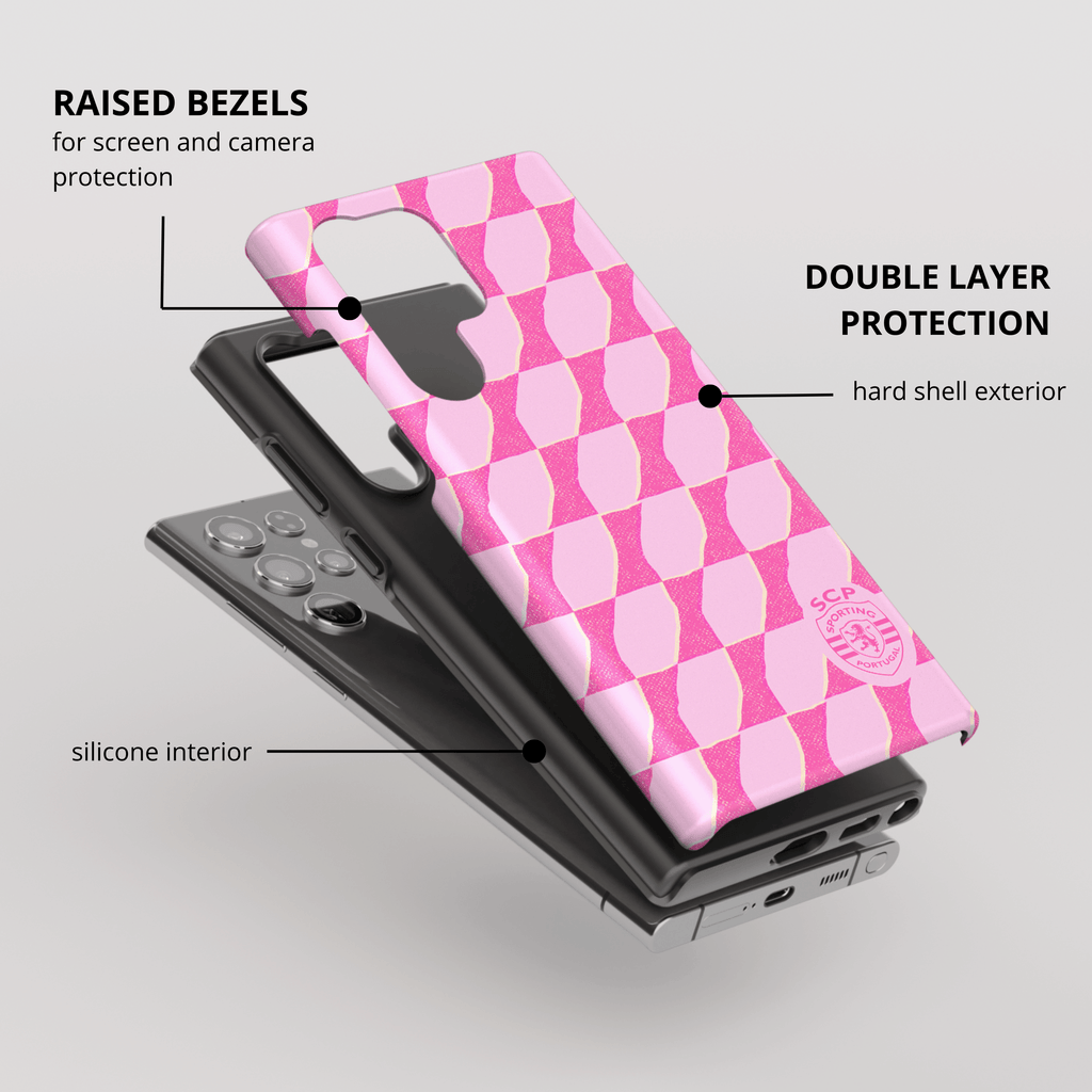 Capa Samsung Sporting - Onda Rosa